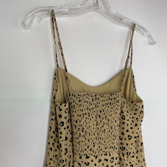 Sunday Best Aritzia cheetah print tank mini dress women's size 8 - Picture 2 of 12